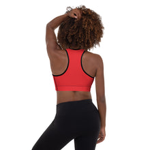 Load image into Gallery viewer, Moore Fitness Sports Bra (Padded) Red