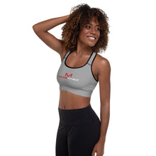 Load image into Gallery viewer, Moore Fitness Sports Bra (Padded) Grey