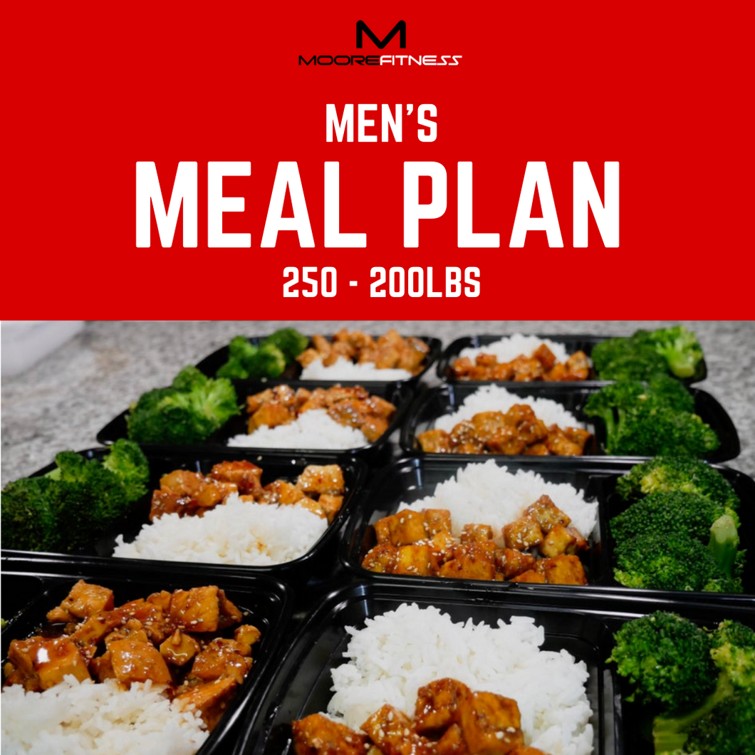 Meal Plan Men 250 -200 lbs