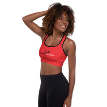 Load image into Gallery viewer, Moore Fitness Sports Bra (Padded) Red
