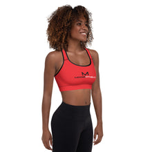 Load image into Gallery viewer, Moore Fitness Sports Bra (Padded) Red
